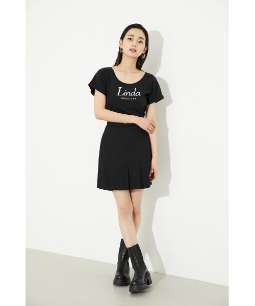 rienda（リエンダ）の「Linda PRECIOSA Tシャツ（Tシャツ/カットソー・レディース・ホワイト/ブラック/グリーン/スモークピンク・FREE）」の7枚目の写真