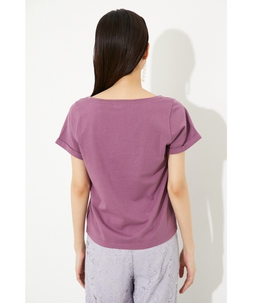 rienda（リエンダ）の「Linda PRECIOSA Tシャツ（Tシャツ/カットソー・レディース・ホワイト/ブラック/グリーン/スモークピンク・FREE）」の14枚目の写真