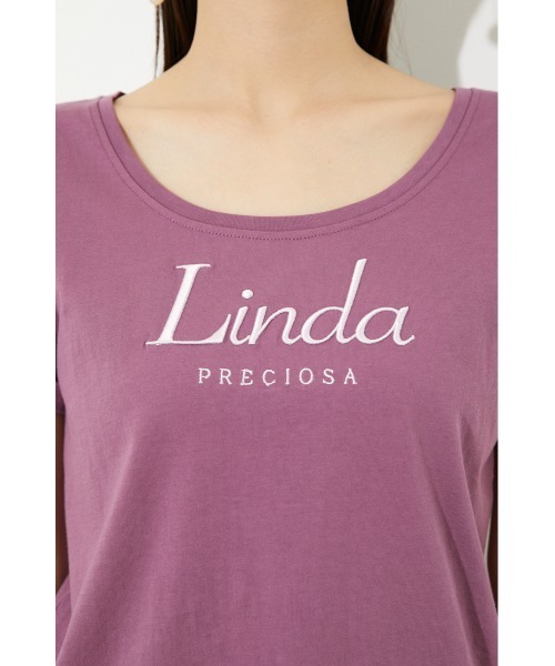 rienda（リエンダ）の「Linda PRECIOSA Tシャツ（Tシャツ/カットソー・レディース・ホワイト/ブラック/グリーン/スモークピンク・FREE）」の16枚目の写真