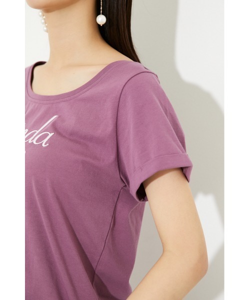 rienda（リエンダ）の「Linda PRECIOSA Tシャツ（Tシャツ/カットソー・レディース・ホワイト/ブラック/グリーン/スモークピンク・FREE）」の17枚目の写真