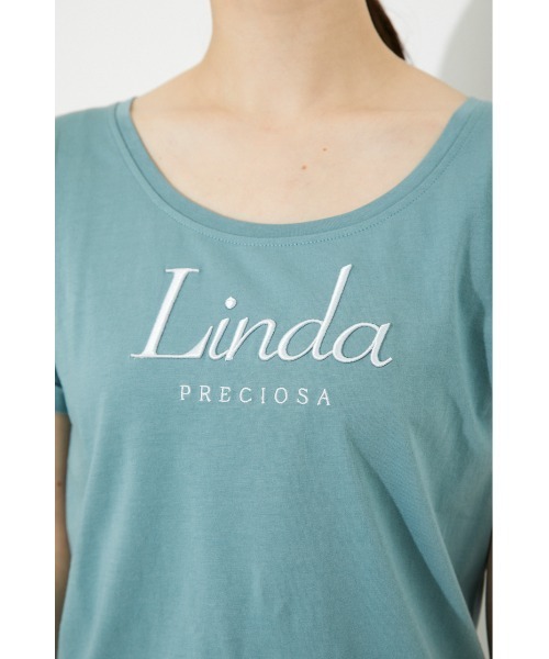 rienda（リエンダ）の「Linda PRECIOSA Tシャツ（Tシャツ/カットソー・レディース・ホワイト/ブラック/グリーン/スモークピンク・FREE）」の22枚目の写真