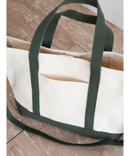 AMERICAN HOLIC（アメリカンホリック）の「キャンバストートバッグ / CANVAS 2WAY TOTE BAG（トートバッグ・レディース・ネイビー/レッド/カーキ/イエロー・FREE）」の10枚目の写真