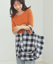BEAMS HEART | BEAMS HEART / ギンガムチェック ビッグトートバッグ<br><br>(トートバッグ)
