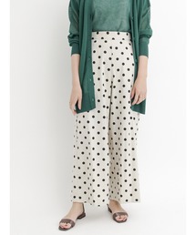 Te chichi | リネン混ドット＆花柄アソートワイドパンツ(その他パンツ)