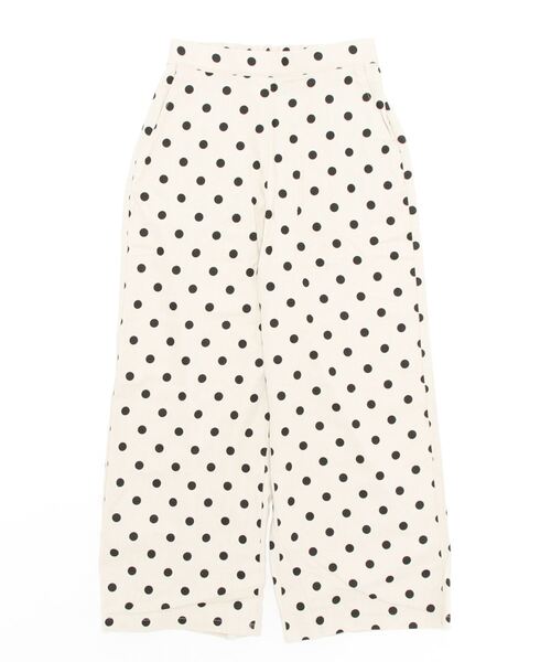 Te chichi（テチチ）の「リネン混ドット＆花柄アソートワイドパンツ（その他パンツ・レディース・オフホワイト/チャコール/キナリ/カーキ・ﾌﾘ-）」の21枚目の写真
