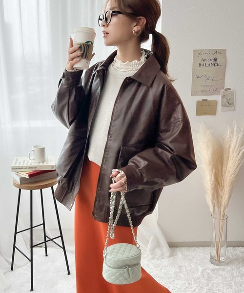 セール】《JaVaジャバ コラボ》高見えをプラスするシボ感。フェイク