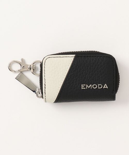 EMODA(エモダ)の「【EMODA/エモダ】 牛革シュリンク バイカラー スマートキーケース(キーケース/キーアクセサリー・レディース・ブラック/ベージュ/ホワイト×ブラック/ベージュ系その他・FREE)」の2枚目の写真