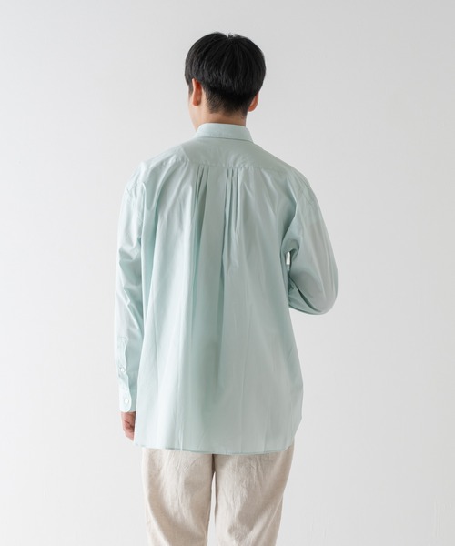 BRICK & SONS(ブリックアンドサンズ)の「リラックスバックプリーツシャツ<ミント>(シャツ/ブラウス・メンズ・ミント・LL/S/M/L)」の15枚目の写真