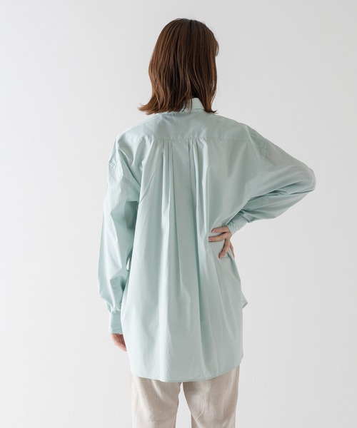 BRICK & SONS(ブリックアンドサンズ)の「リラックスバックプリーツシャツ<ミント>(シャツ/ブラウス・メンズ・ミント・LL/S/M/L)」の10枚目の写真