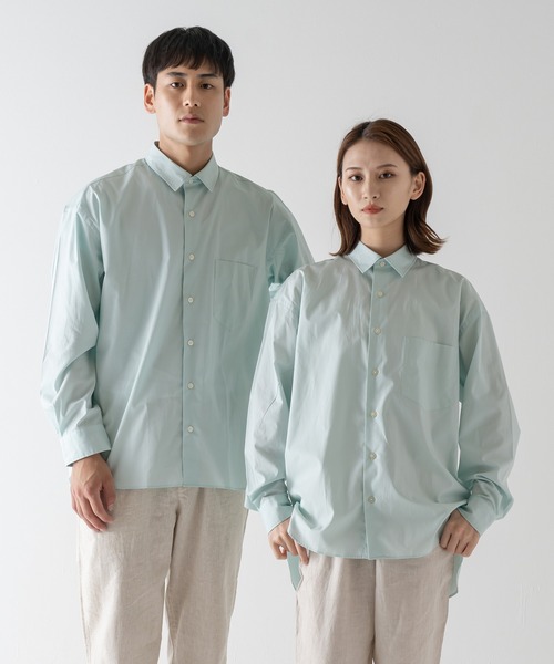 BRICK & SONS(ブリックアンドサンズ)の「リラックスバックプリーツシャツ<ミント>(シャツ/ブラウス・メンズ・ミント・LL/S/M/L)」の18枚目の写真