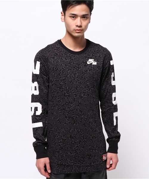 NIKE SPORTSWEAR（ナイキスポーツウェアー）の「ナイキ バスケットボール ピボット ロンT 長袖Tシャツ NIKE BB PIBOT LS PRINT TEE 646283（Tシャツ/カットソー・メンズ・ブラック/ライトグリーン・SMALL/LARGE/MEDIUM/X-LARGE）」の3枚目の写真