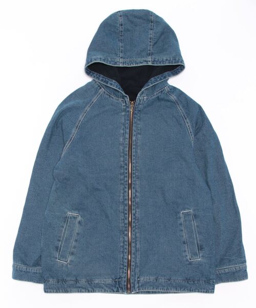 チチカカ（チチカカ）の「【ユニセックス】 リバーシブルフードブルゾン（ブルゾン・メンズ・カーキ/ネイビー・MEDIUM/LARGE）」の4枚目の写真