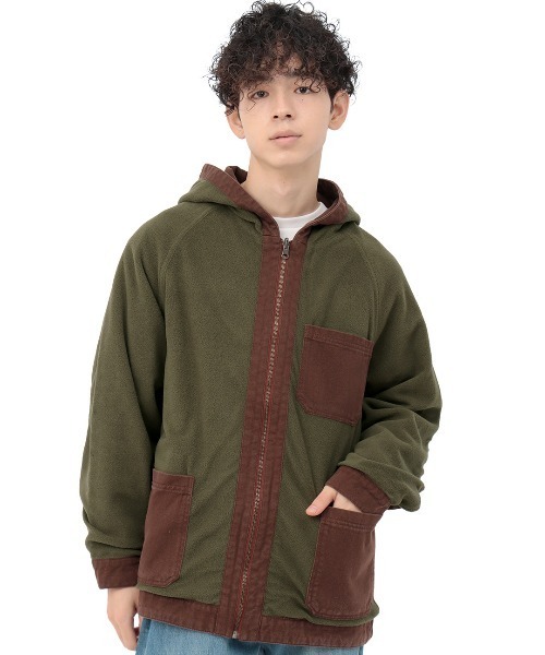 チチカカ（チチカカ）の「【ユニセックス】 リバーシブルフードブルゾン（ブルゾン・メンズ・カーキ/ネイビー・MEDIUM/LARGE）」の20枚目の写真