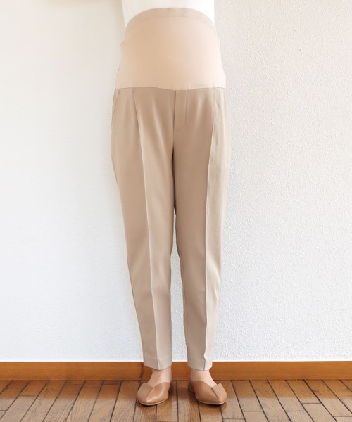 andme(アンドミー)の「【マタニティ】ストレッチテーパードパンツ(マタニティウェア/グッズ・レディース・ブラック/ベージュ/ネイビー/ブラウン/オフホワイト/カーキ・M/L)」の20枚目の写真