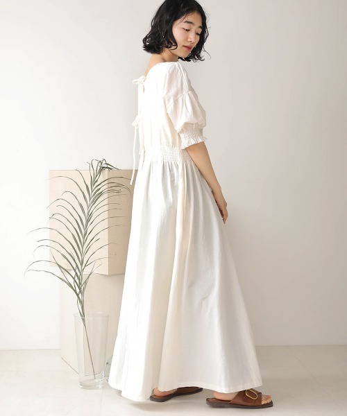 Bab（バブ）の「半袖ワンピース（ワンピース・レディース・ベージュ・38）」の7枚目の写真