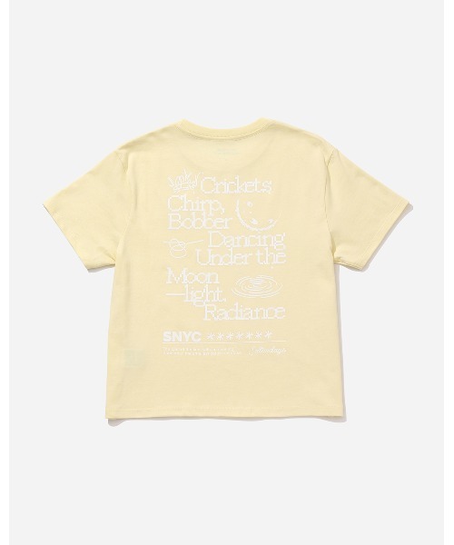 Saturdays NYC(サタデーズ ニューヨークシティ )の「Crickets Standard SS Tee(Tシャツ/カットソー・レディース・ネイビー/ベージュ・S/M/L/X-SMALL)」の1枚目の写真