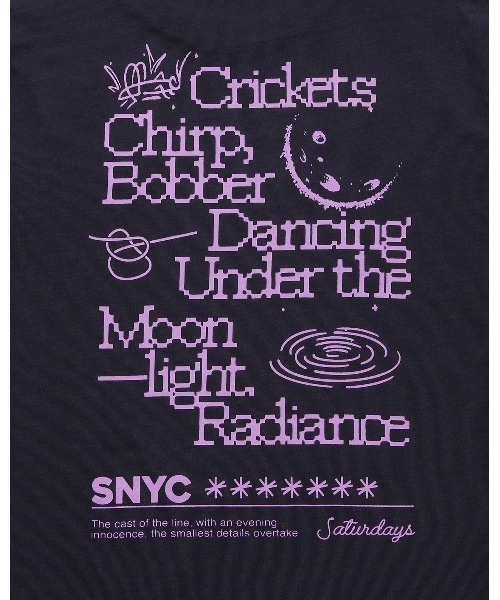 Saturdays NYC(サタデーズ ニューヨークシティ )の「Crickets Standard SS Tee(Tシャツ/カットソー・レディース・ネイビー/ベージュ・S/M/L/X-SMALL)」の5枚目の写真