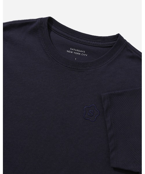 Saturdays NYC(サタデーズ ニューヨークシティ )の「Crickets Standard SS Tee(Tシャツ/カットソー・レディース・ネイビー/ベージュ・S/M/L/X-SMALL)」の7枚目の写真