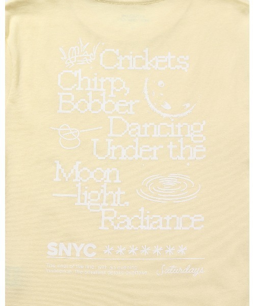 Saturdays NYC(サタデーズ ニューヨークシティ )の「Crickets Standard SS Tee(Tシャツ/カットソー・レディース・ネイビー/ベージュ・S/M/L/X-SMALL)」の9枚目の写真