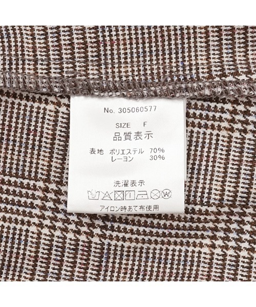 flower（フラワー）の「チェックフリルカラーブラウス（シャツ/ブラウス・レディース・ブラウン/グレー・FREE）」の19枚目の写真