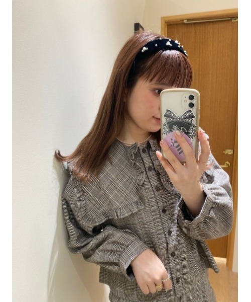 flower（フラワー）の「チェックフリルカラーブラウス（シャツ/ブラウス・レディース・ブラウン/グレー・FREE）」の20枚目の写真