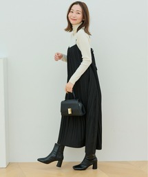 消しプリーツキャミソールワンピース