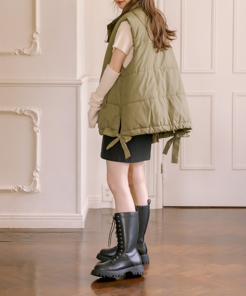 OLIVE des OLIVE（オリーブデオリーブ）の「中綿ベスト（ダウンベスト