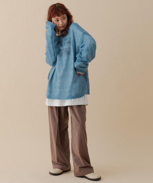 MERLOT（メルロー）の「タックワイドスラックス（スラックス・レディース・ベージュ/グレー/チョコ・FREE）」の20枚目の写真