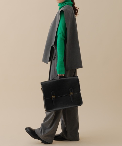 MERLOT（メルロー）の「タックワイドスラックス（スラックス・レディース・ベージュ/グレー/チョコ・FREE）」の5枚目の写真