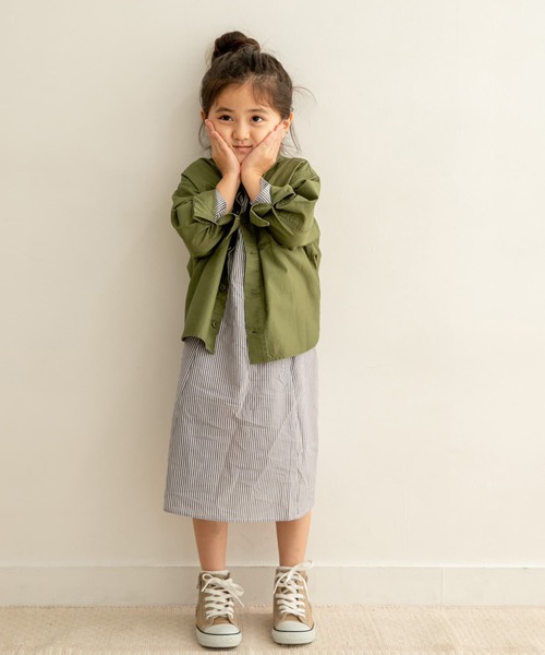 URBAN RESEARCH DOORS（アーバンリサーチドアーズ）の「『親子リンク』コットンミリタリーシャツジャケット(KIDS)（その他アウター・キッズ・カーキ・120/105/135）」の7枚目の写真