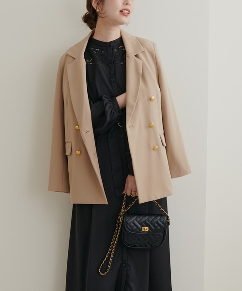 natural couture(ナチュラルクチュール)の「オケージョン対応 ビンテージモチーフレース切替ワンピース(ワンピース・レディース・ブラック/オフホワイト/カーキ・FREE/LARGE)」の16枚目の写真