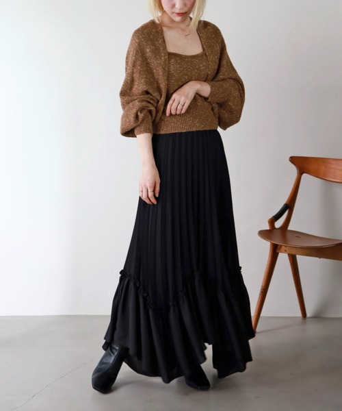 UNFIELD（アンフィールド）の「【UNFIELD】プリーツイレヘムスカート（スカート・レディース・アイボリー/ブラック・FREE）」の14枚目の写真