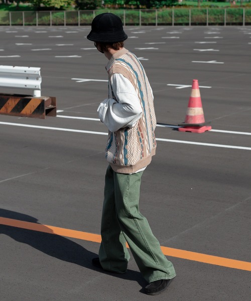 Perushu(ペルーシュ)の「ケミカルウォッシュカラーデニム(デニムパンツ・メンズ・ダークブラウン/パープル/カーキ/イエロー・SMALL/MEDIUM/LARGE)」の14枚目の写真