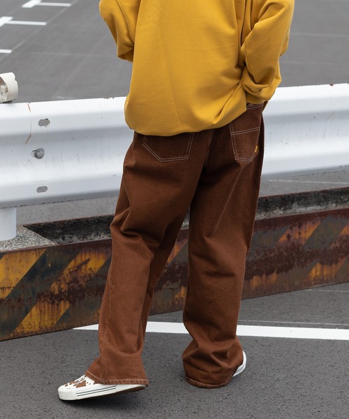 Perushu(ペルーシュ)の「ケミカルウォッシュカラーデニム(デニムパンツ・メンズ・ダークブラウン/パープル/カーキ/イエロー・SMALL/MEDIUM/LARGE)」の13枚目の写真