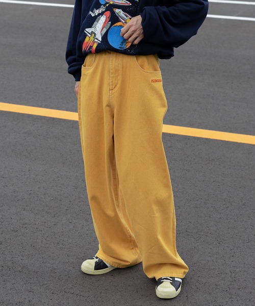 Perushu(ペルーシュ)の「ケミカルウォッシュカラーデニム(デニムパンツ・メンズ・ダークブラウン/パープル/カーキ/イエロー・SMALL/MEDIUM/LARGE)」の7枚目の写真