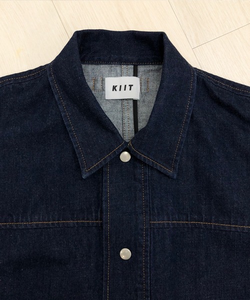 KIIT（キート）の「KIIT キート / 12oz ORGANIC COTTON DENIM WORK JKT 12オンス オーガニックコットン デニムワークジャケット / KIO-Y98B-011（デニムジャケット・メンズ・ワンウォッシュ・3/1/2）」の6枚目の写真