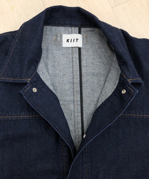 KIIT（キート）の「KIIT キート / 12oz ORGANIC COTTON DENIM WORK JKT 12オンス オーガニックコットン デニムワークジャケット / KIO-Y98B-011（デニムジャケット・メンズ・ワンウォッシュ・3/1/2）」の4枚目の写真