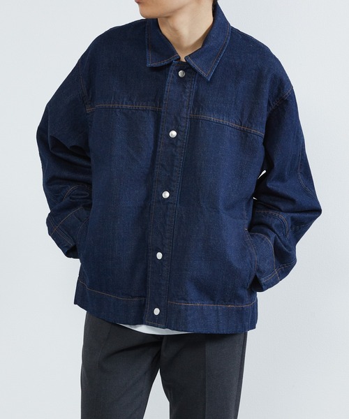 KIIT（キート）の「KIIT キート / 12oz ORGANIC COTTON DENIM WORK JKT 12オンス オーガニックコットン デニムワークジャケット / KIO-Y98B-011（デニムジャケット・メンズ・ワンウォッシュ・3/1/2）」の11枚目の写真