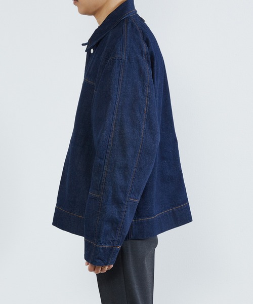 KIIT（キート）の「KIIT キート / 12oz ORGANIC COTTON DENIM WORK JKT 12オンス オーガニックコットン デニムワークジャケット / KIO-Y98B-011（デニムジャケット・メンズ・ワンウォッシュ・3/1/2）」の13枚目の写真