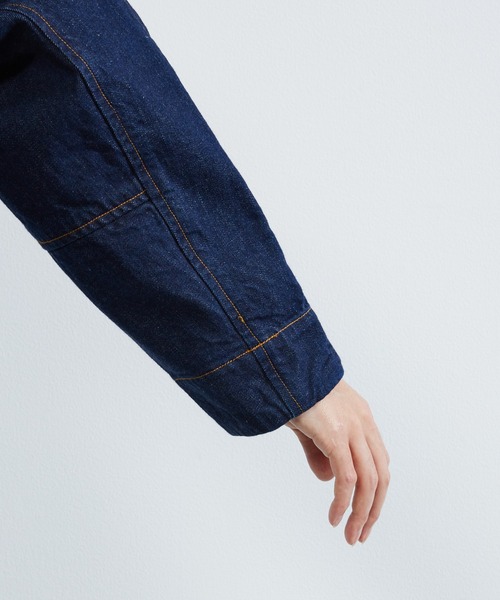 KIIT（キート）の「KIIT キート / 12oz ORGANIC COTTON DENIM WORK JKT 12オンス オーガニックコットン デニムワークジャケット / KIO-Y98B-011（デニムジャケット・メンズ・ワンウォッシュ・3/1/2）」の16枚目の写真