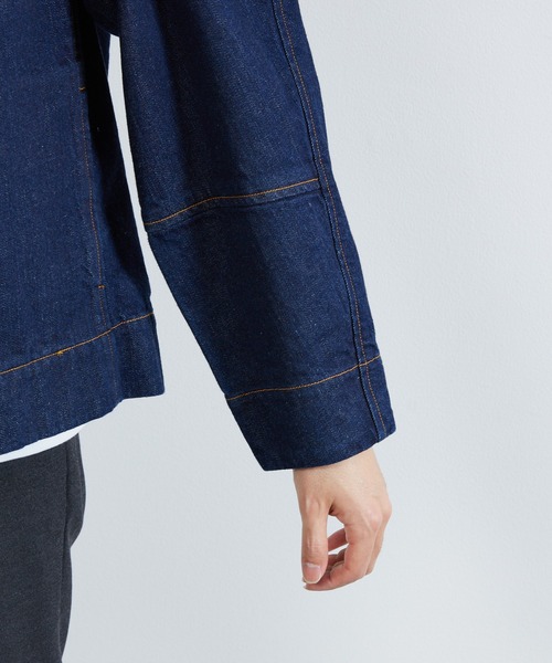 KIIT（キート）の「KIIT キート / 12oz ORGANIC COTTON DENIM WORK JKT 12オンス オーガニックコットン デニムワークジャケット / KIO-Y98B-011（デニムジャケット・メンズ・ワンウォッシュ・3/1/2）」の21枚目の写真