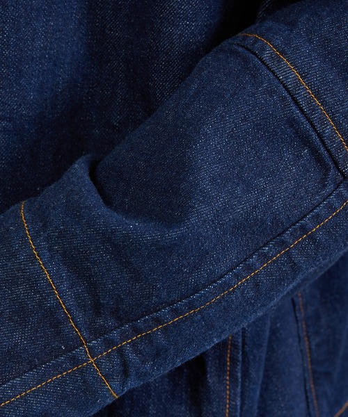 KIIT（キート）の「KIIT キート / 12oz ORGANIC COTTON DENIM WORK JKT 12オンス オーガニックコットン デニムワークジャケット / KIO-Y98B-011（デニムジャケット・メンズ・ワンウォッシュ・3/1/2）」の22枚目の写真