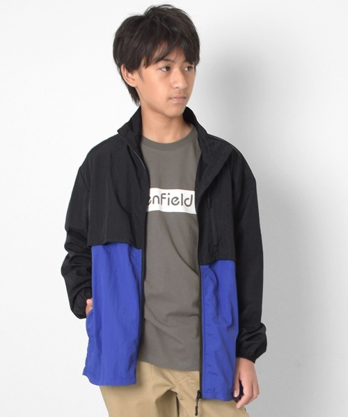 GLAZOS（グラソス）の「切替ベンチレーションジャケット（ナイロンジャケット・キッズ・グリーン/ブルー/ベージュ/グレー/パープル・170cm/160cm/150cm/140cm）」の11枚目の写真