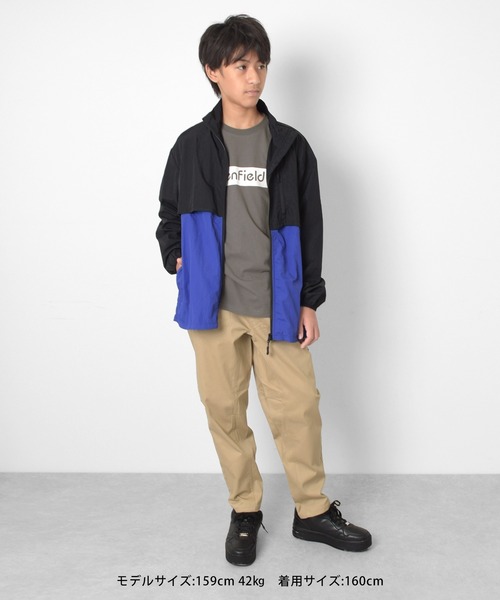 GLAZOS（グラソス）の「切替ベンチレーションジャケット（ナイロンジャケット・キッズ・グリーン/ブルー/ベージュ/グレー/パープル・170cm/160cm/150cm/140cm）」の12枚目の写真