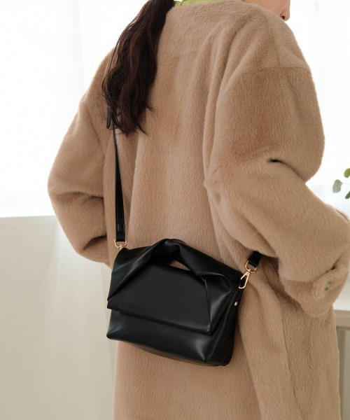 Bab(バブ)の「ねじりハンドルショルダーバッグ(ハンドバッグ・レディース・ライトブルー/ブラック/オフホワイト・ONESIZE)」の21枚目の写真