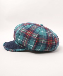 CA4LA♥チュール付きツイードキャスケット♥パール無し 小花ベールキャス(ONESIZE BLACK): キャスケット｜帽子通販