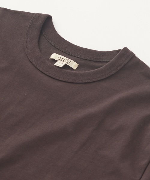 UNFIL（アンフィル）の「unfil アンフィル / organic cotton jersey relax fit Tee オーガニックコットンジャージー リラックスフィットTシャツ / WHSP-UU014（Tシャツ/カットソー・メンズ・ブラック/ホワイト/オフホワイト・1/3/4）」の6枚目の写真