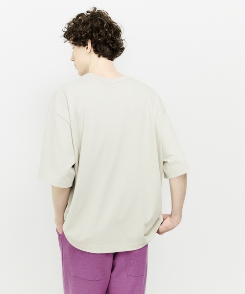 UNFIL（アンフィル）の「unfil アンフィル / organic cotton jersey relax fit Tee オーガニックコットンジャージー リラックスフィットTシャツ / WHSP-UU014（Tシャツ/カットソー・メンズ・ブラック/ホワイト/オフホワイト・1/3/4）」の12枚目の写真