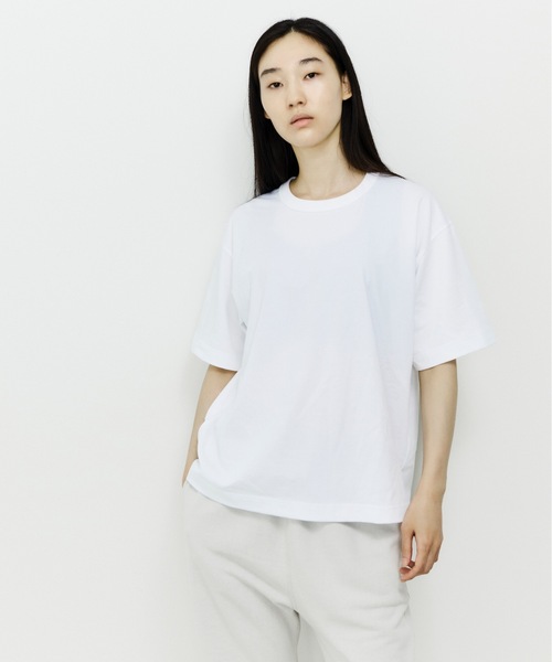 UNFIL（アンフィル）の「unfil アンフィル / organic cotton jersey relax fit Tee オーガニックコットンジャージー リラックスフィットTシャツ / WHSP-UU014（Tシャツ/カットソー・メンズ・ブラック/ホワイト/オフホワイト・1/3/4）」の18枚目の写真