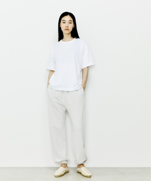 UNFIL（アンフィル）の「unfil アンフィル / organic cotton jersey relax fit Tee オーガニックコットンジャージー リラックスフィットTシャツ / WHSP-UU014（Tシャツ/カットソー・メンズ・ブラック/ホワイト/オフホワイト・1/3/4）」の9枚目の写真